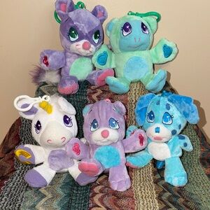 Wuggle Pets Plush Animal Set Unicorn bear monkey dog raccoon kids collect toys